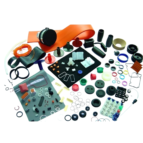 Silicone rubber parts for sealing and insulation