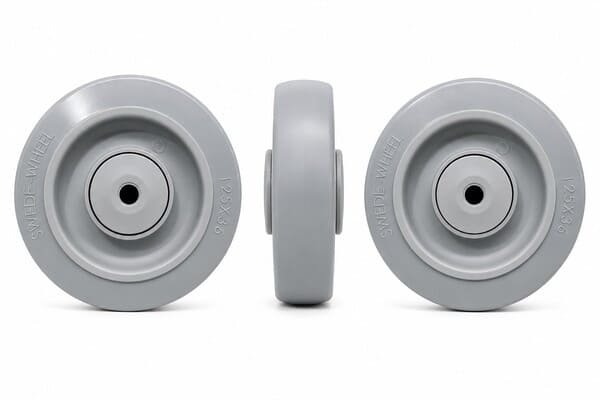 Gray Rubber Wheel for Material Handling Equipment thumbnail 2