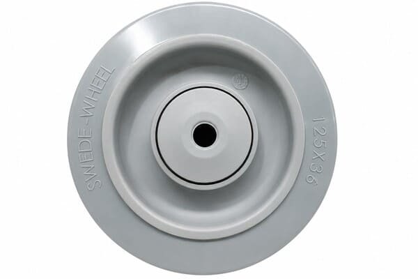 Gray Rubber Wheel for Material Handling Equipment by Julong Rubber