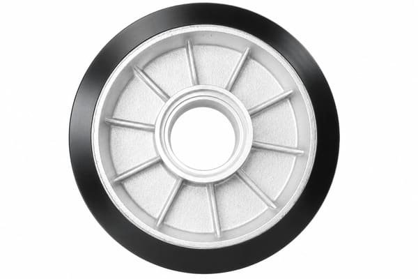 170mm Rubber Wheels on Aluminum Core by Julong Rubber