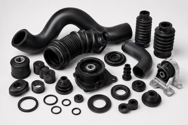 Custom rubber parts manufactured by Julong Rubber