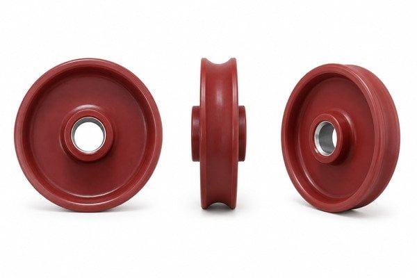 Red Industrial Nylon Swivel Caster Wheel thumbnail 2