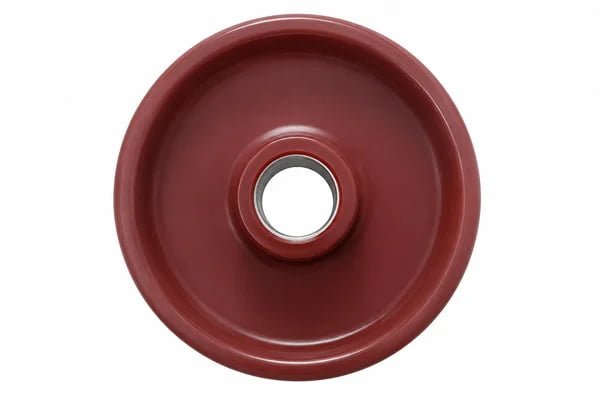 Red Industrial Nylon Swivel Caster Wheel by Julong Rubber
