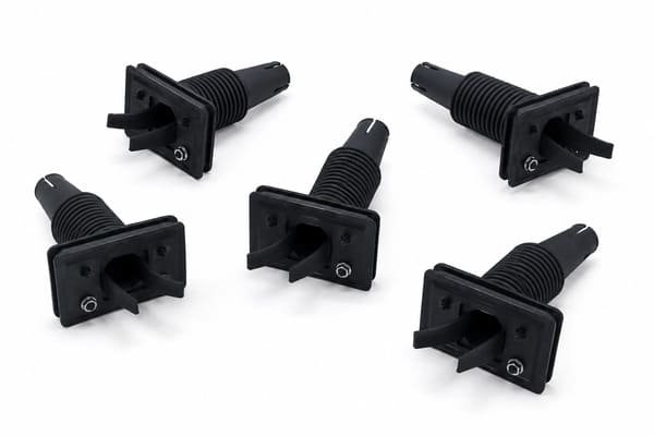 Rubber Bellows Dust Boot with Rectangular Mounting Flange manufactured by Julong Rubber