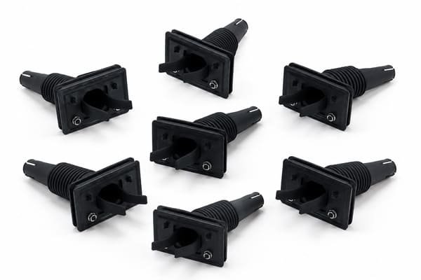 Rubber Bellows Dust Boot with Rectangular Mounting Flange thumbnail 3
