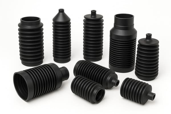 Rubber hoses bellows and impellers