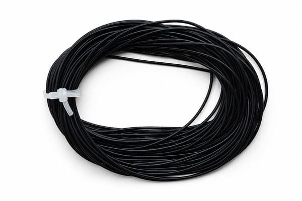 Black Solid Silicone Rubber Cord manufactured by Julong Rubber