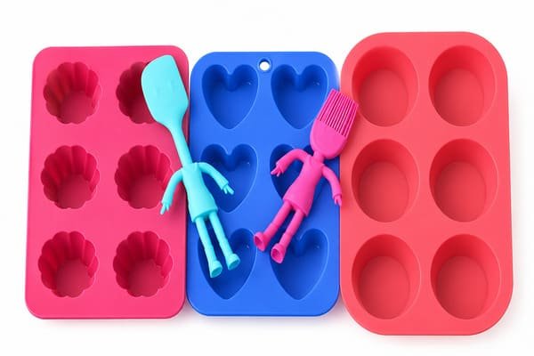Silicone Baking Molds & Utensils Set by Julong Rubber