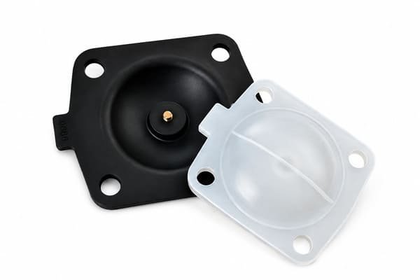 Custom Square Rubber Diaphragm manufactured by Julong Rubber