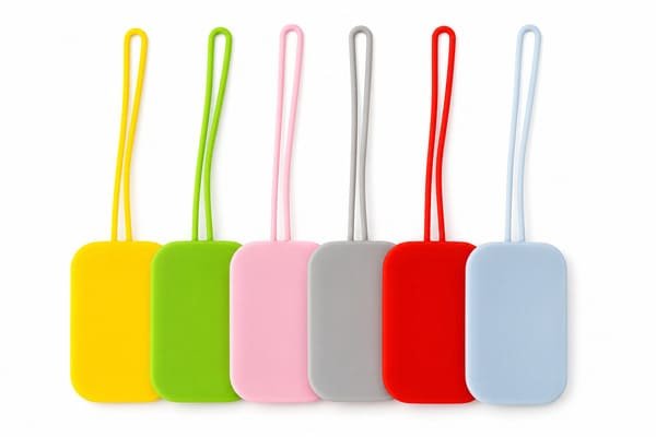 Colorful Silicone Luggage Tags with Flexible Loops