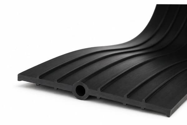 Center-Embedded Ribbed Rubber Waterstop by Julong Rubber
